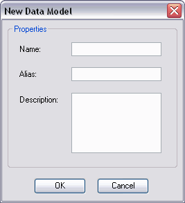 New Data Model dialog box New Data Model dialog box