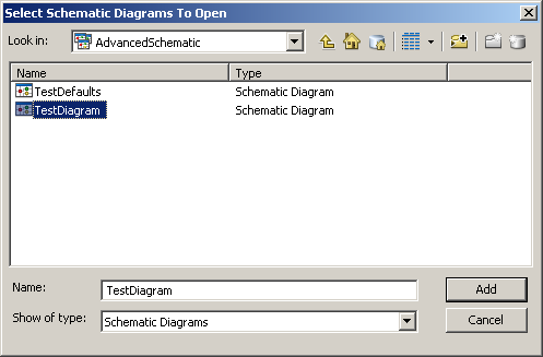 Diagramme TestDiagram sélectionné Diagramme TestDiagram sélectionné