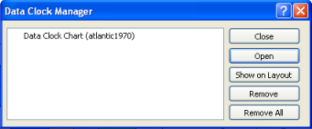 Data Clock Manager dialog box Data Clock Manager dialog box