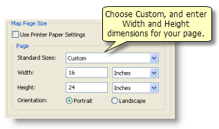 Définition d'un format de page personnalisé pour votre mise en page