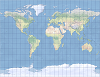 Exemple de projection cartographique stéréographique de Gall