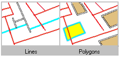 Sont croisés par le contour de