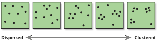 Illustration de l'outil Distances moyennes du plus proche voisin