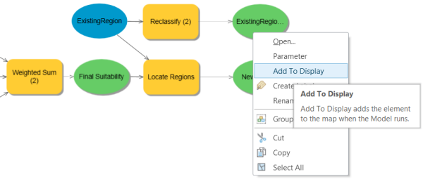 Adding the results from Reclassify to the display