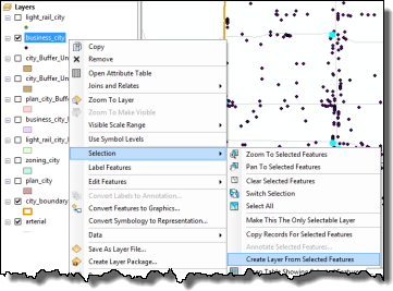 Create a layer from the selected set