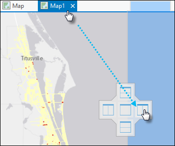 Position Map1 next to Map