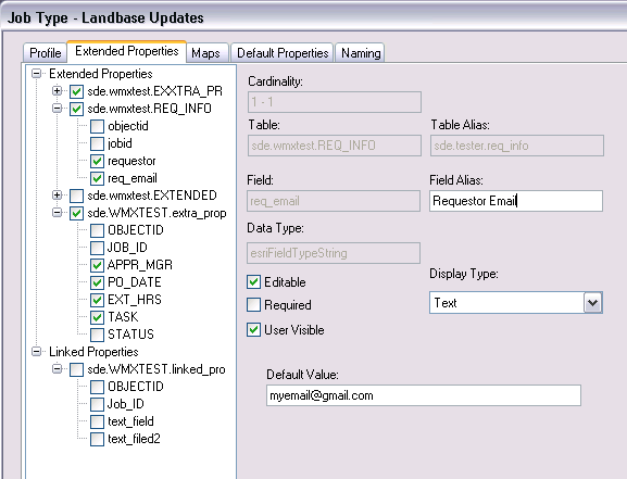 Extended Properties Table Extended Properties Table