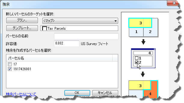 残余パーセル