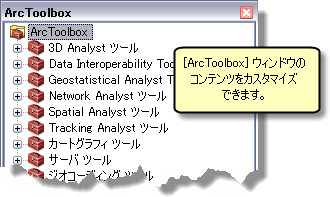 ArcToolbox ウィンドウ