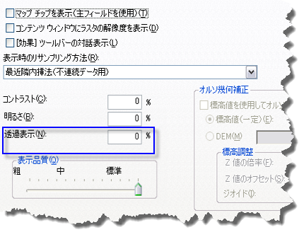 レイヤーが半透明になり、下のレイヤーが透けて見えるようになります。