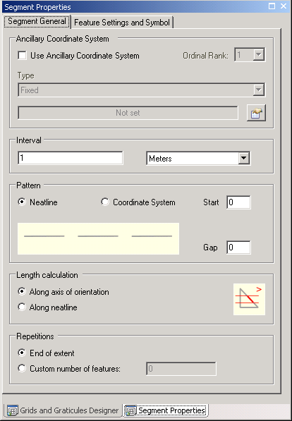 The Segment Properties window