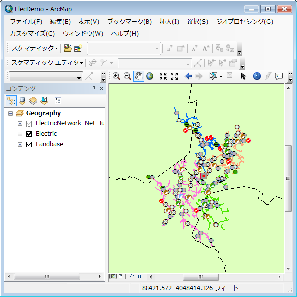 ElecDemo マップが開く