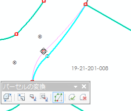 パーセル ポイントの移動