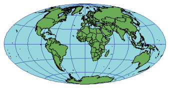 ハンメル エイトフ図法の説明図