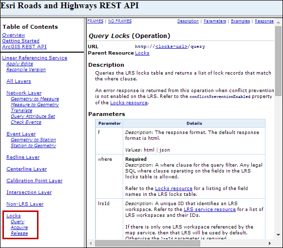 Locks REST endpoints