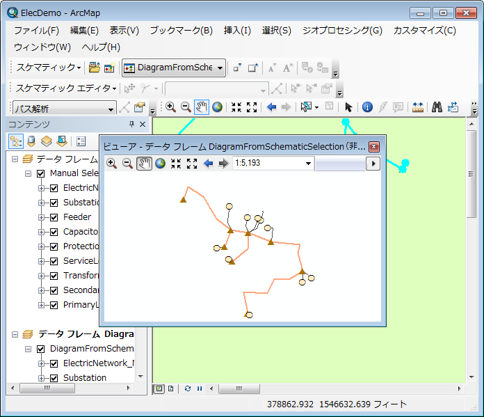 DiagramFromSchematicSelection の生成されたダイアグラム