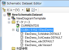 一連の Esri SDE データ ソース、メイン エントリ サンプル