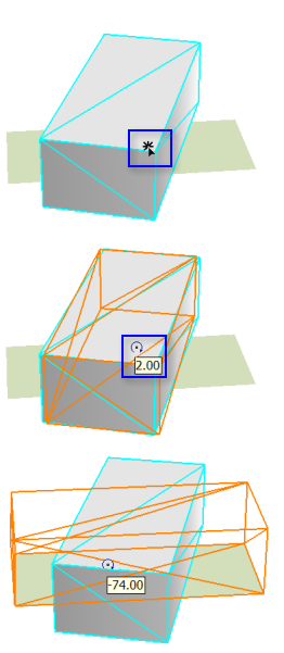 [3D エディター] の [回転] ツールの使用