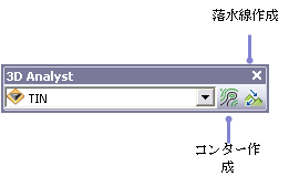 3D Analyst ツールバー (ArcScene)