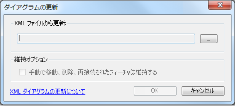 XML ビルダーに基づく [ダイアグラムの更新] ダイアログ ボックス