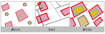 「含まれる」フィーチャを検索