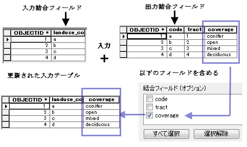 フィールドの結合 (Join Field) ツール