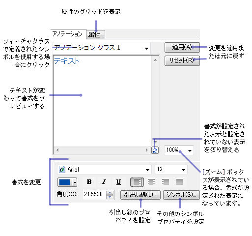 [属性] ウィンドウのアノテーション