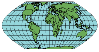 エケルト図法（第 6 図法）の説明図