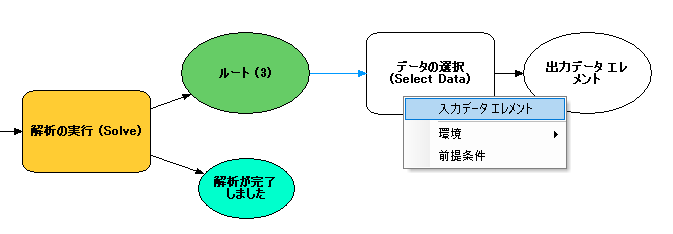 出力を [データの選択 (Select Data)] に接続