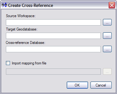 Create Cross-Reference dialog box