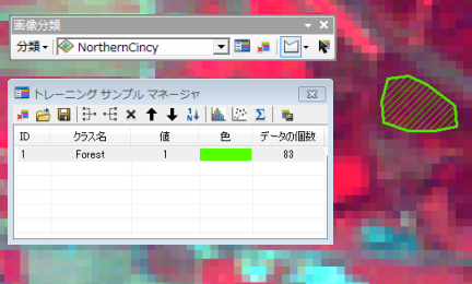 トレーニング サンプルの図