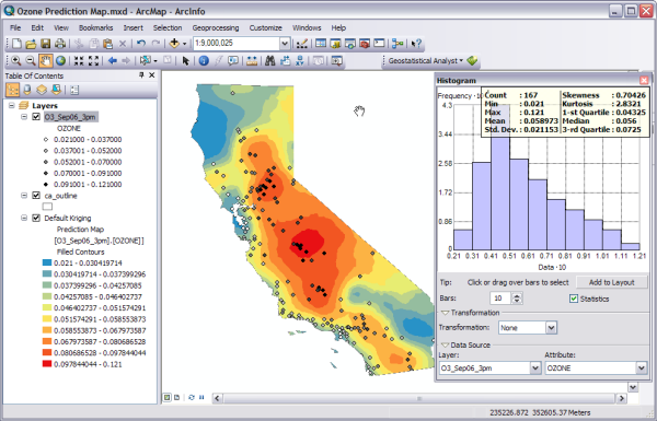 Histogram map Histogram map