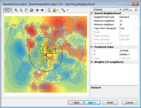 Pane 3 of the Geostatistical Wizard Pane 3 of the Geostatistical Wizard