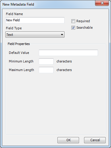 Example of a text field Example of a text field