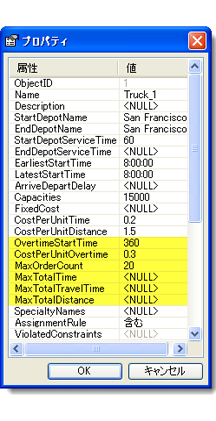 新しい Truck_1 の属性値 新しい Truck_1 の属性値