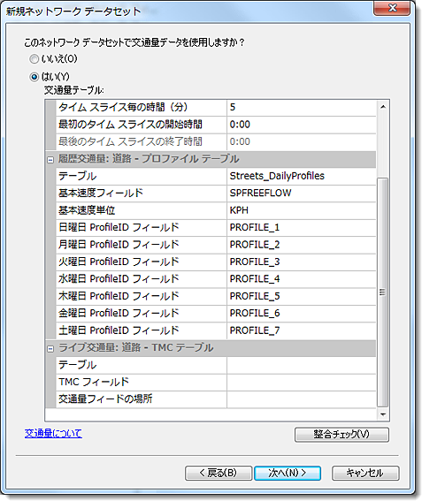 履歴交通データの構成 履歴交通データの構成
