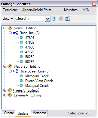 Example of features displayed using their ObjectIDs and names Example of features displayed using their ObjectIDs and names