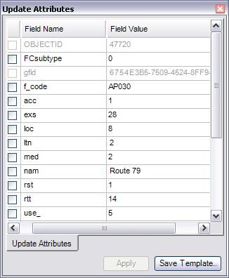 Attributes displayed with values only Attributes displayed with values only