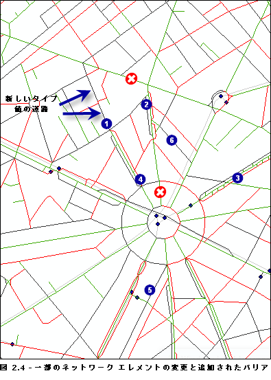 ダイアグラムの生成以降のエリア内の変更 ダイアグラムの生成以降のエリア内の変更