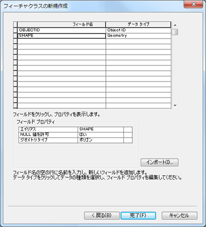 ジオメトリ タイプ