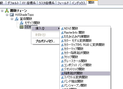 陰影起伏関数の追加