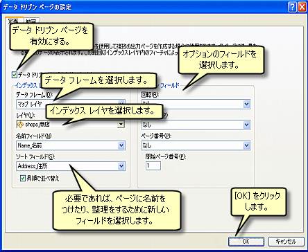 データ ドリブン ページの作成 ヘルプ Arcgis Desktop