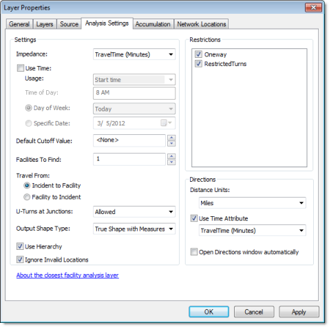 Analysis Settings tab Analysis Settings tab