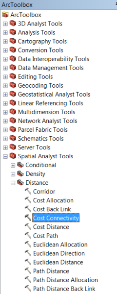 Browsing to the Cost Connectivity tool