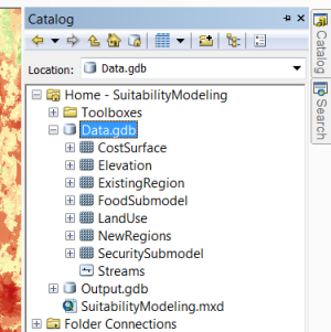 Adding the ExistingRegion and NewRegions layers