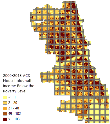 Poverty data layer