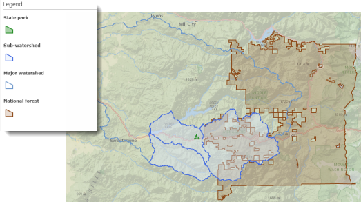 The agreed-upon subwatersheds