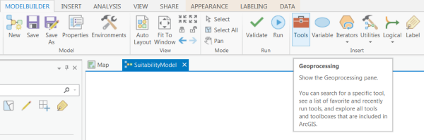 Accessing the ArcGIS toolboxes