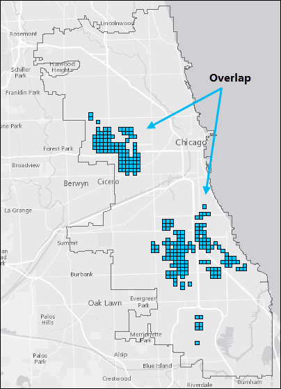 Overlap of unemployment hot spots with consecutive, persistent and intensifying violent crime trends