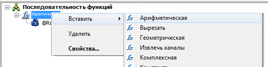 Вставка арифметической функции